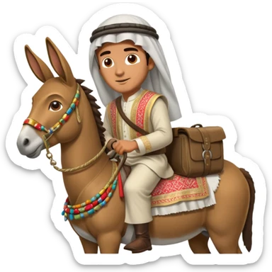 фото араб на осле а за ним сидит охранник sticker