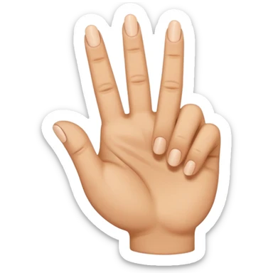 Smiling middle finger sticker