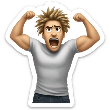 Head banging sticker