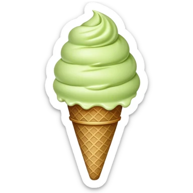 Pistachio ice cream  sticker