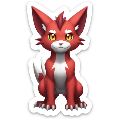  Kawaii Edgy Cool Beautiful Guilmon-Torracat-Zoroark full body sticker