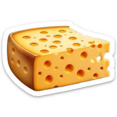 Galaxy within cheese sticker