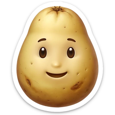boiled potato simple energy food sticker