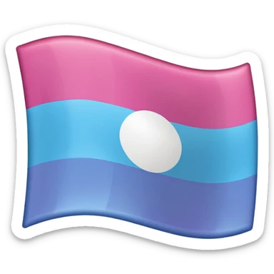 Trans flag sticker