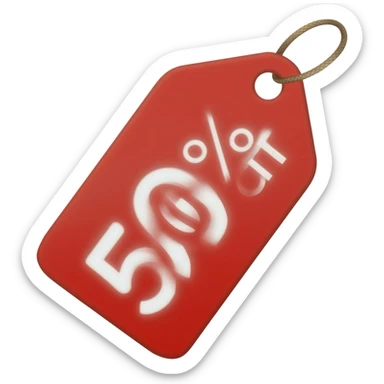 Crea un emoji de descuento sticker