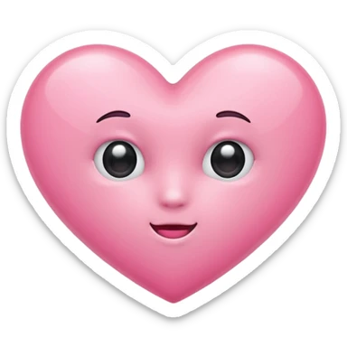 Pink hot emoji cute sticker
