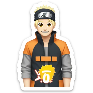 naruto having a 17 year old birthday par sticker