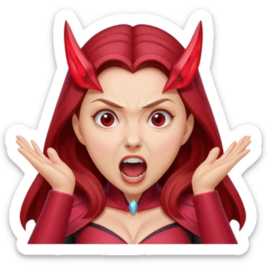 Scarlet Witch screaming sticker