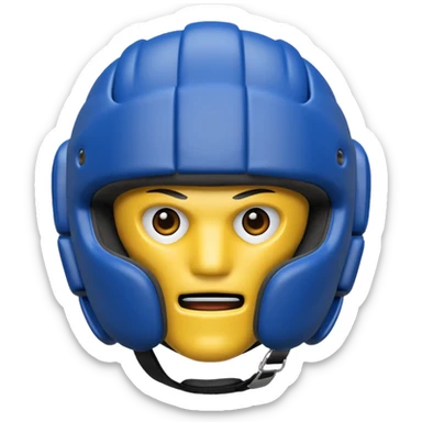 MMA headgear object icon, protective sparring helmet, padded texture, 3D cartoon, mobile game icon style, centered, clean background, no text, no watermark sticker