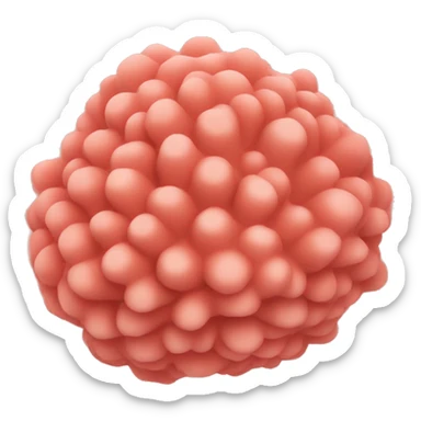 Coral color sticker