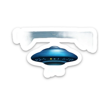 blue book with ufo on the cover sticker