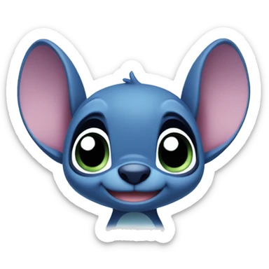 Cute stitch sticker