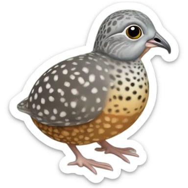 button quail sticker