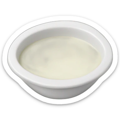 white sauce in a dipping dish sticker