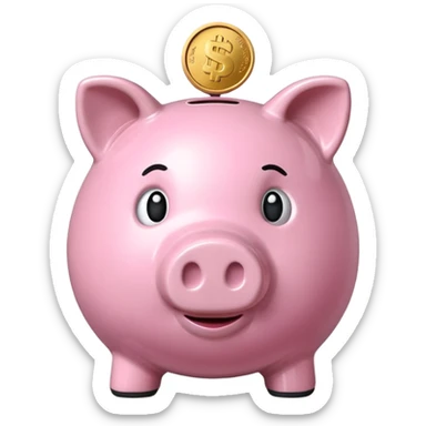 piggy bank sticker