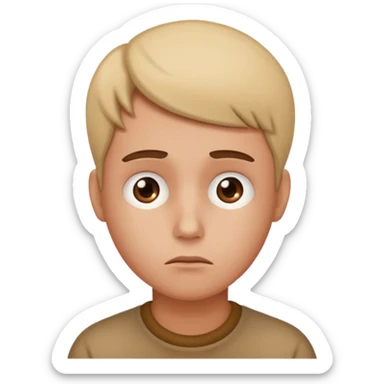 person lost in foggy mind. sticker