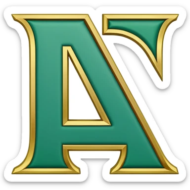 Delta gamma green letter with patch work sticker