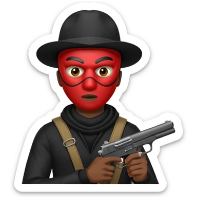 Make a black guy robbing store sticker