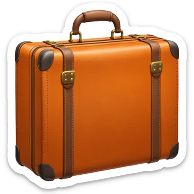 orange Suitcase sticker