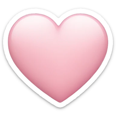 Light pink heart sticker