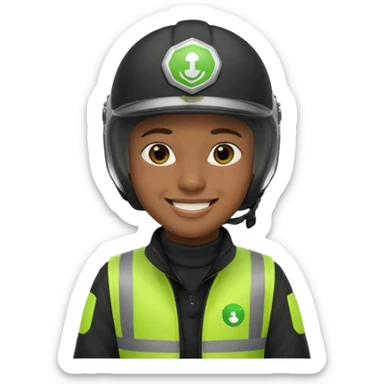 ojek online driver sticker