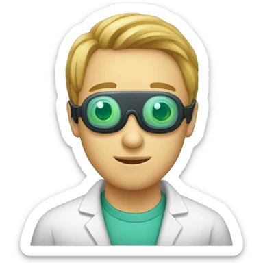goggles for laboratory (no person) sticker