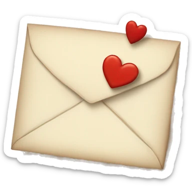 Love letter sticker