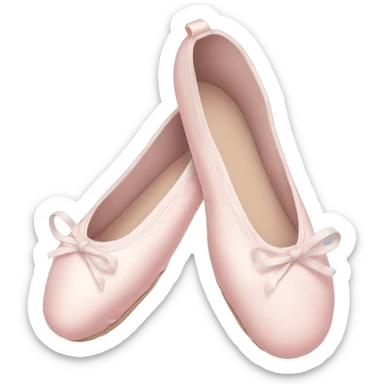Pale pink ballet shoes sticker
