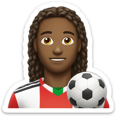 Chat qui joue au foot sticker