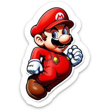 Mario red
 sticker