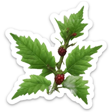 blackberry thorns sticker
