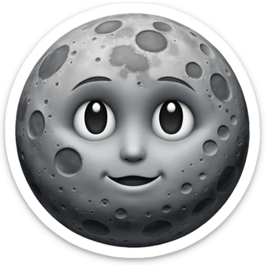 moon dark sticker