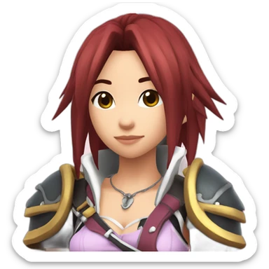 kingdom hearts kairi sticker