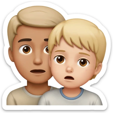 awkward interaction with child sticker