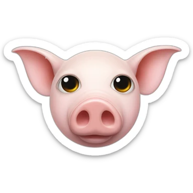 david bowie pig with a ray in his eye and a piercing sticker