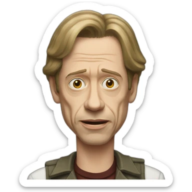 Steve buscemi rock sticker