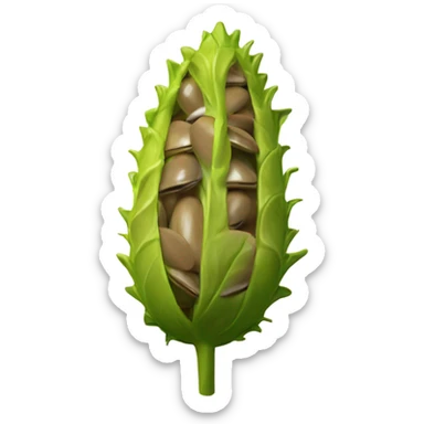 Sunflower seed sunbathing in butter sticker