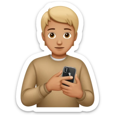 Bent thumb, iphone style  sticker