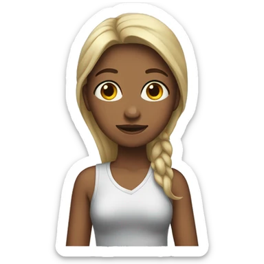 The girl who takes care of herself sticker