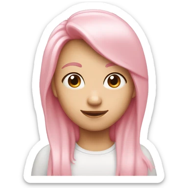 Light pink hear sticker