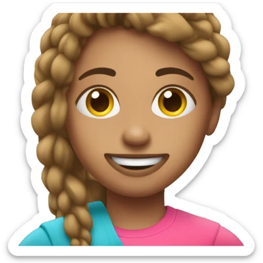 Create an emoji of me working out in the gym  sticker