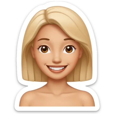 a women showing her vagina sticker