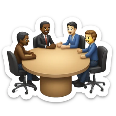 Premier Tech + teamwork + roud table sticker