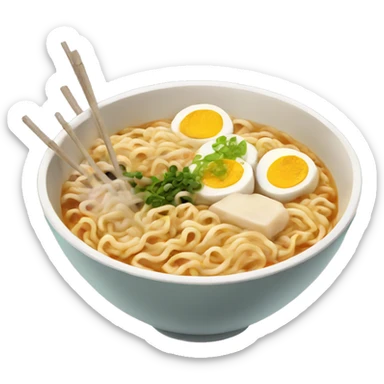 a bowl of ramen sticker