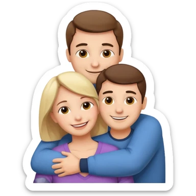 abrazar a mi papa mama sticker