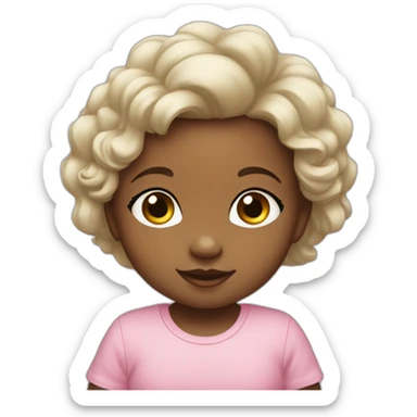 Baby girl olive sticker