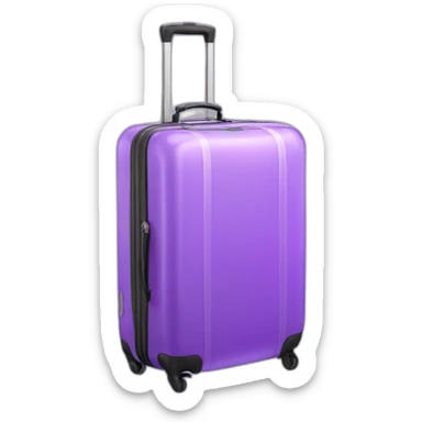 luggage purple transparent see-through sticker