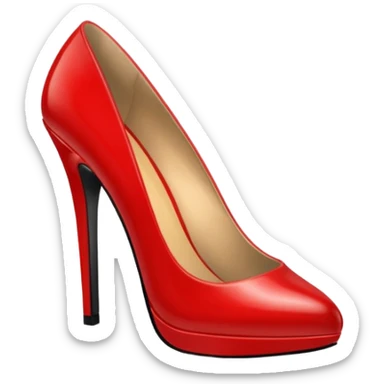 women's red shoes sticker