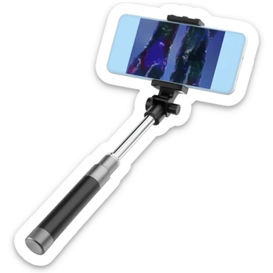 Selfie stick sticker