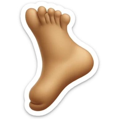 Kicking feet in enjoyment sticker